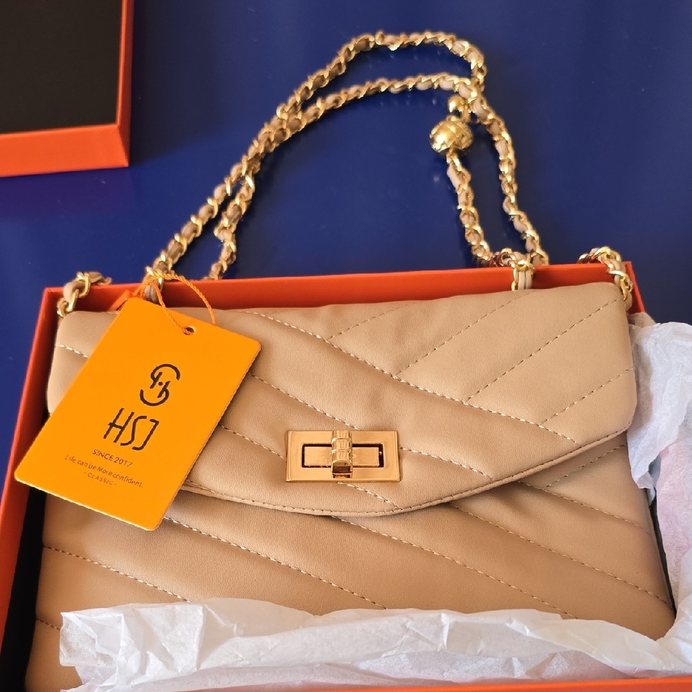 Tan Quilted Women's Bag